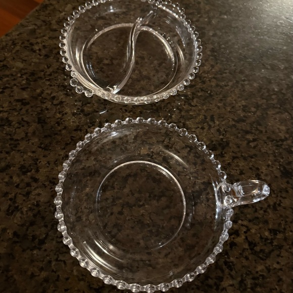 MCM - Candlestick Imperial Glass hobnail edge dishes - excellent condition - Picture 8 of 8